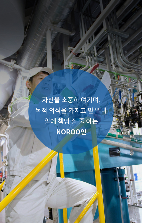 자신을 소중히 여기며, 목적 의식을 가지고 맡은 바 일에 책임 질 줄 아는 NOROO인